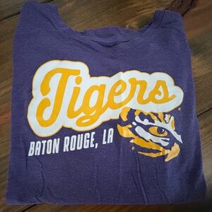 ✨Kids Purple and Gold Tigers Graphic Tee